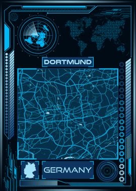 DORTMUND MAP GERMANY