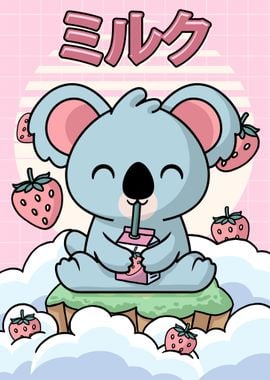 Koala Bear Strawberry Milk