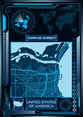 CORPUS CHRISTI MAP USA