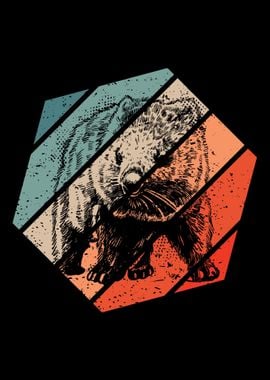 Wombat Retro Vintage