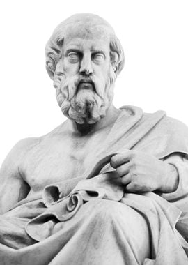 Plato Marble Statue 1