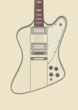 White Stylish Guitar