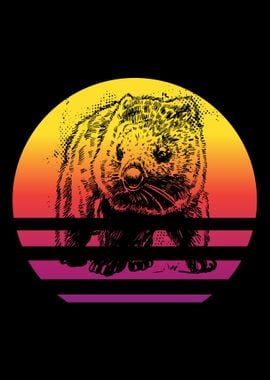 Wombat Retro Vintage