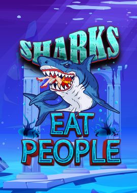 Sharks eat people funny