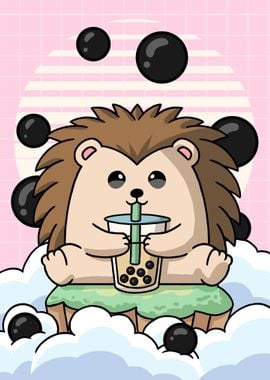 Hedgehog Boba Milk Tea