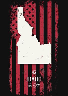 Idaho State Map USA