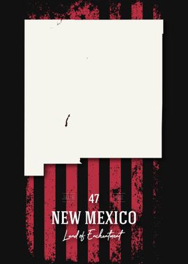 New Mexico State Map USA