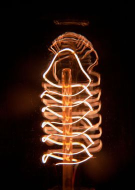 Lightbulb filament old lon