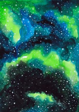 Watercolor Cosmic 02