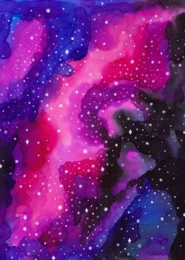 Watercolor Cosmic 08