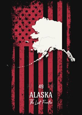 Alaska State Map USA