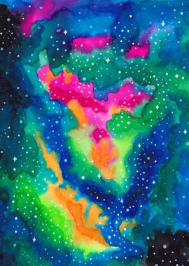 Watercolor Cosmic 05