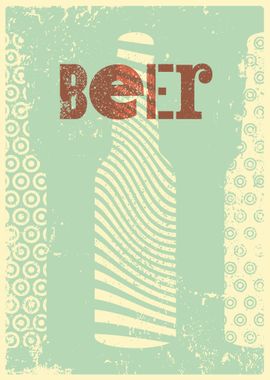 Geometric beer poster