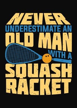 Old Man Squash Player