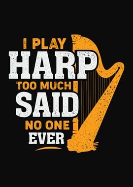 Harp Player Harpist Design