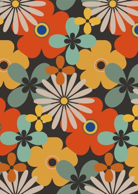 Neat Retro Floral 07