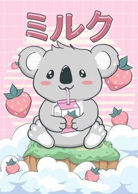 Koala Bear Strawberry Milk