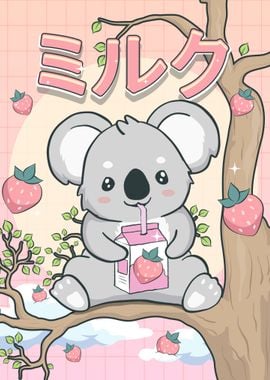 Koala Bear Strawberry Milk