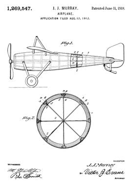 Airplane 1918 Blueprint