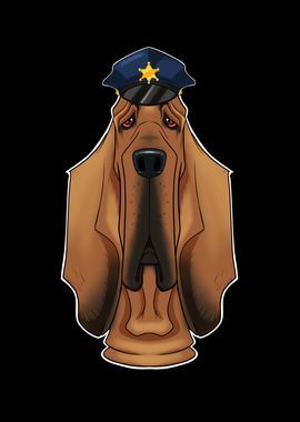 Police Bloodhound Canine