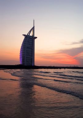 Burj Al Arab Dubai Sunset