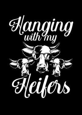 Hanging with my heifers