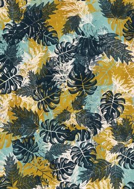 Tropical Monstera Pattern