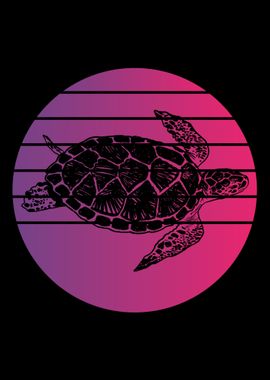 Sea Turtle Retro Vintage