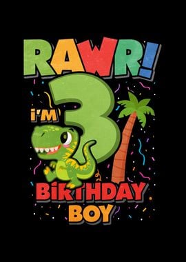 4 Birthday Dinosaur