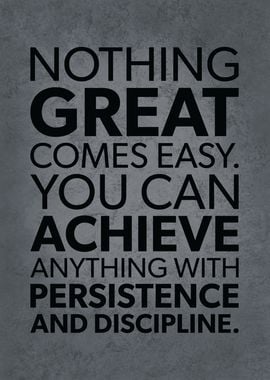 Persistence and Discipline