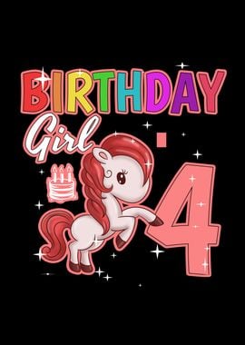 Birthday Girl 4 Horse