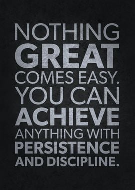 Persistence and Discipline