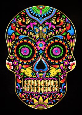 mexican skeleton art