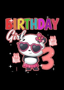 Birthday Girl 3 Panda