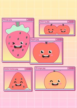 Vaporwave Aesthetic Fruit