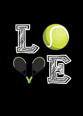 LOVE Tennis Racket Tennis