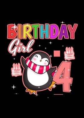 Birthday Girl 4 Penguin