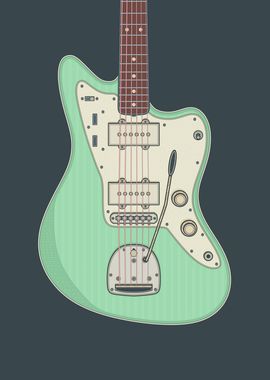 Surf Green JM Guitar