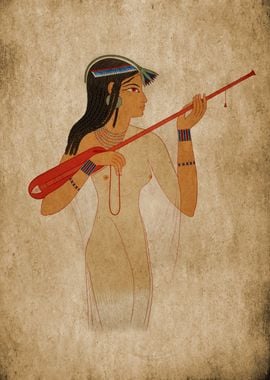 Egyptian Mandore player