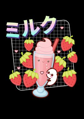 Kawaii Panda Strawberry