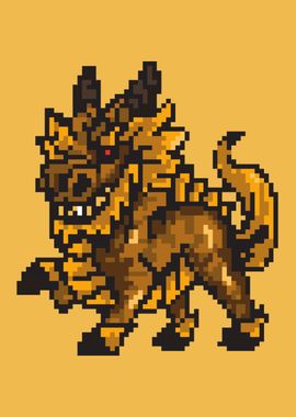 Pixel Art Dragon