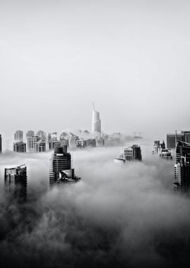 Cloudy Sky Scrapers