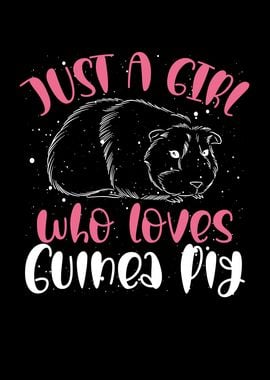 Girl who love guniea pig