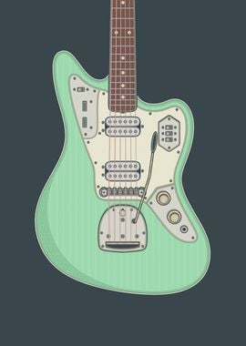 Surf Green HH Jag Guitar