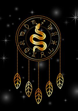 Dream catcher Zodiac snake