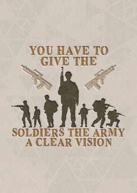 Soldiers the army a clear