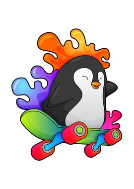 Penguin Skater Sports