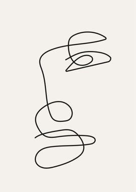 Minimal single line art