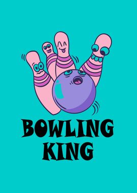 Bowling King Kids Birthday