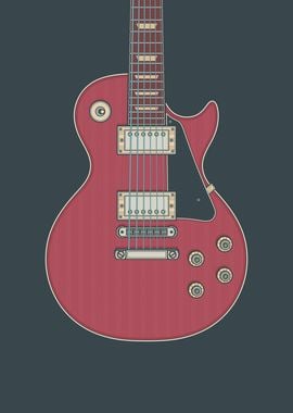 Burgundy Rock Guitar